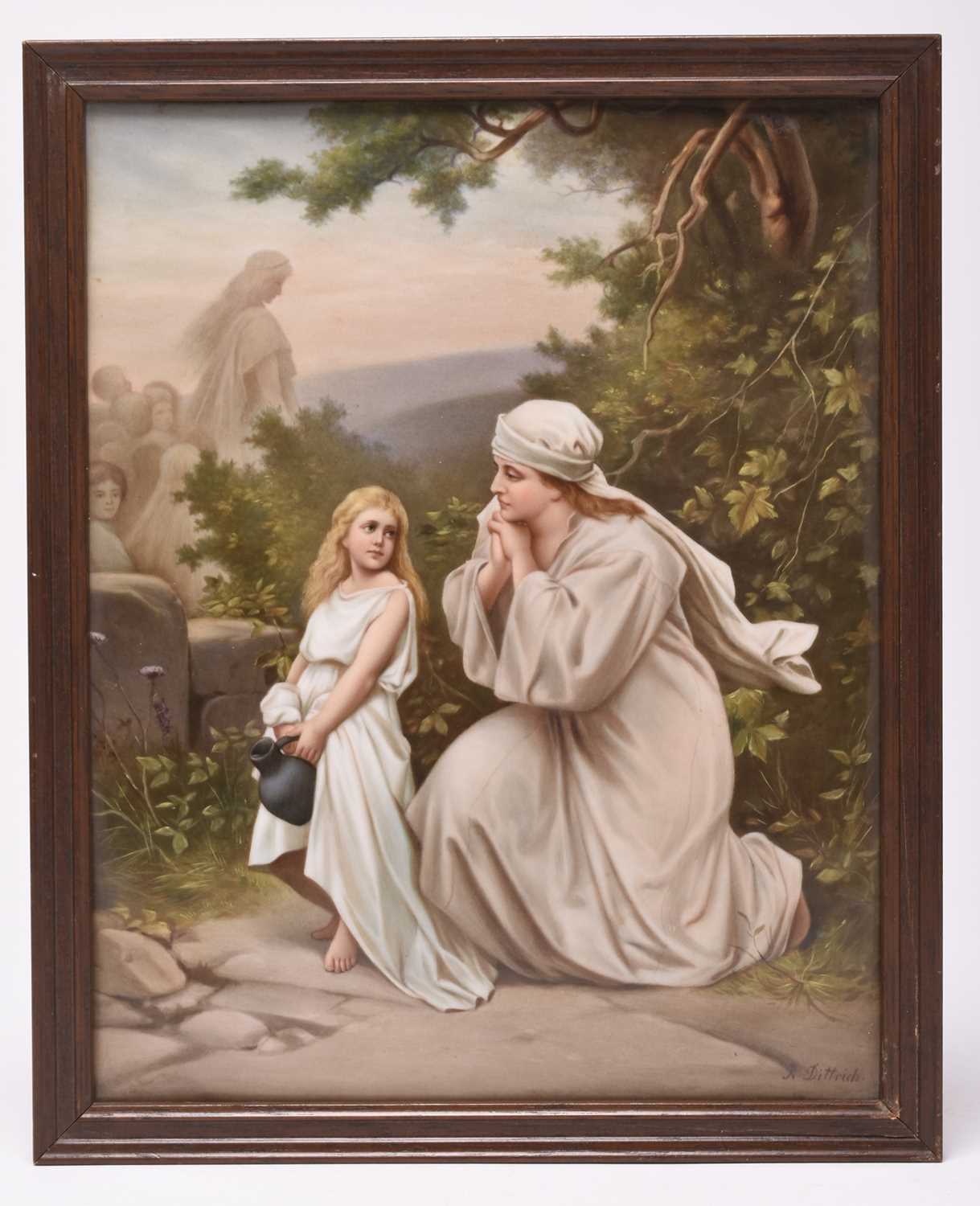 Lot 214 - A Continental porcelain plaque attributed to KPM (Berlin), late 19th century