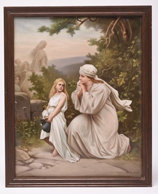 Lot 214 - A Continental porcelain plaque attributed to KPM (Berlin), late 19th century