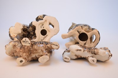 Lot 193 - A group of four Winstanley studio pottery cats