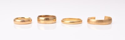 Lot 225 - Four gold bands