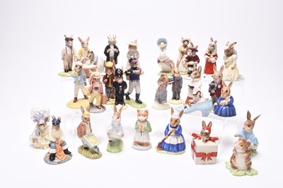 Lot 196 - A large collection of Royal Doulton Bunnykins, Beswick and other models