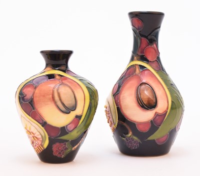 Lot 200 - Two Moorcroft vases in the 'Queen's Choice' pattern