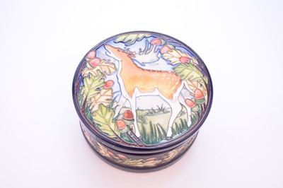 Lot 203 - Moorcroft Trial circular jar and cover, dated 2015