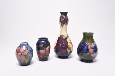 Lot 207 - A group of four Moorcroft vases including a limited edition