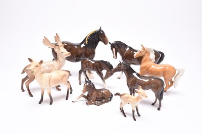 Lot 210 - Clarice Cliff re-issue sugar sifters and a group of Beswick animals