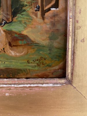Lot 284 - Attributed to Edward Lloyd of Ellesmere (1846-1891) Gentlemen Inspecting Horses in a Field