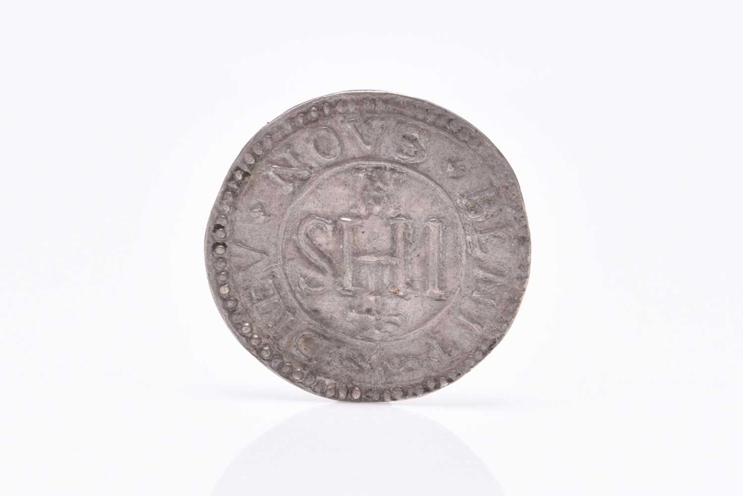 Lot 146 - 17th century - silver love token or talisman "Dieu Nous Benit"