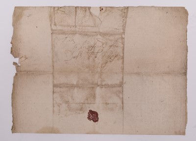 Lot 50 - AUTOGRAPH LETTER SIGNED from Richard Tyle (?) to Sir William Petty, Loughree, 14th March 1654.