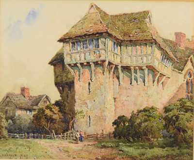 Lot 373 - Herbert Parsons Weaver (1872-1945) Two Watercolours Stokesay Castle