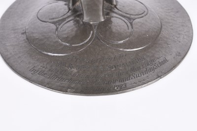 Lot 234 - Archibald Knox, a Tudric Liberty pewter tazza