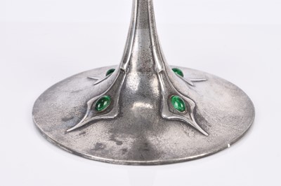 Lot 340 - An Imperial Zinn B&G inlaid pewter tazza