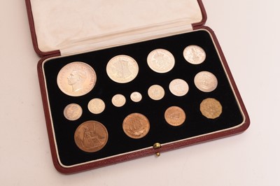 Lot 134 - George VI 1937 Coronation Specimen coin set in original fitted case.