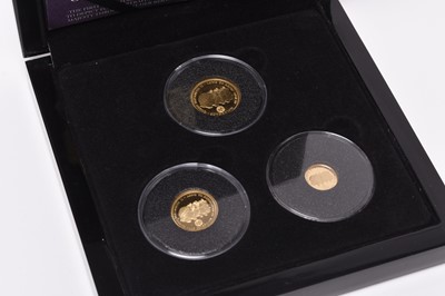 Lot 171 - The "Long To Reign Over Us" 3 coin set - sovereign