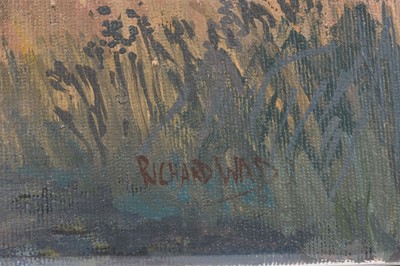 Lot 65 - Richard Wood (b.1950) Two Country Landscapes and a River Landscape