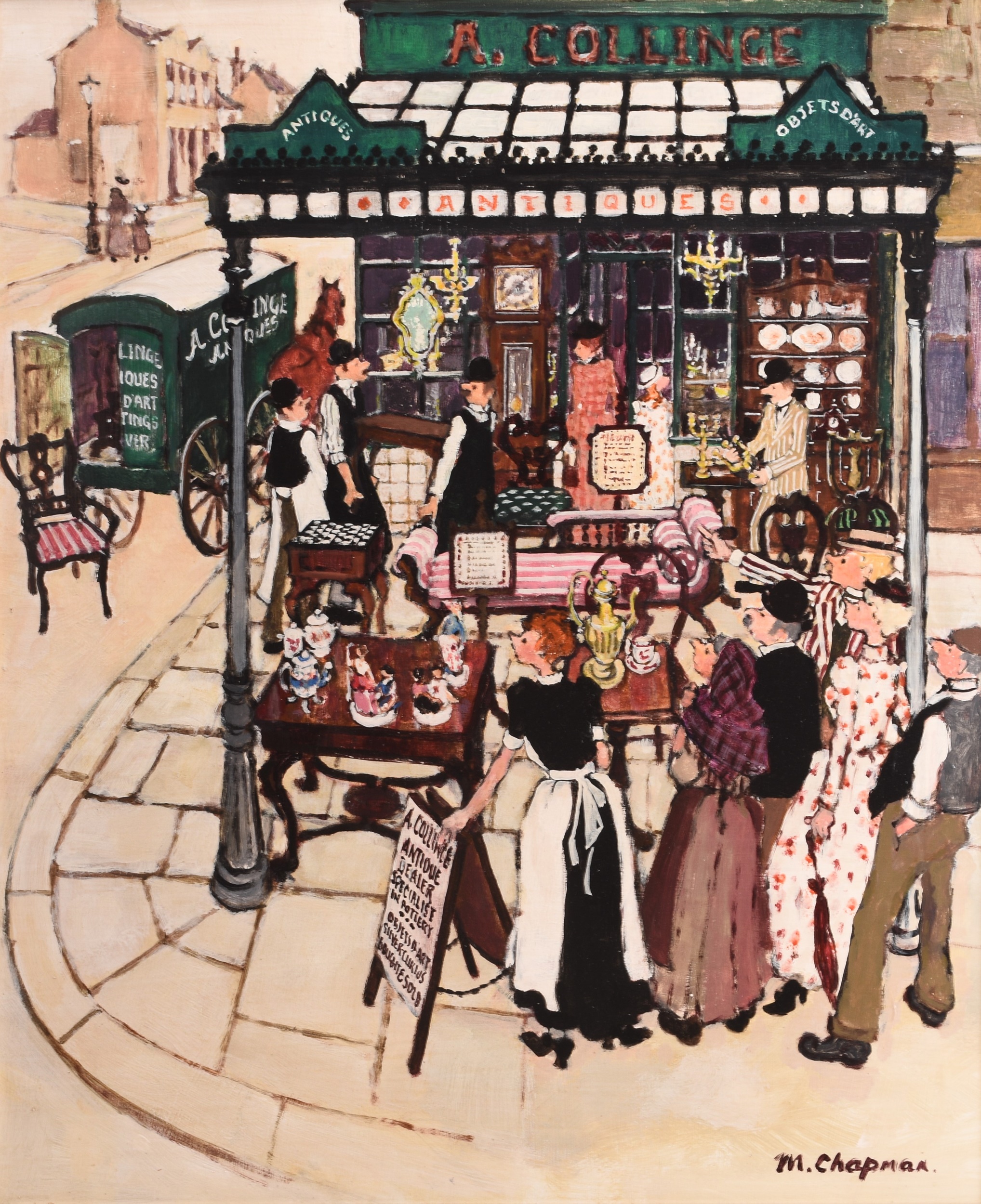 Lot 68 - Margaret Chapman (1940-2000) The Antique Shop Lot 68 - Margaret Chapman (1940-2000) The Antique Shop