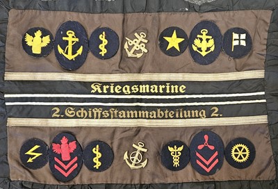 Lot 193 - German Third Reich Kriegsmarine cloth insignia