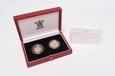 Lot 184 - UK 1996 Gulf War - "Behind Enemy Lines" comprising Elizabeth II sovereign dated 1979