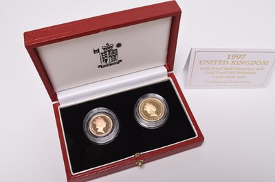 Lot 184 - UK 1996 Gulf War - "Behind Enemy Lines" comprising Elizabeth II sovereign dated 1979
