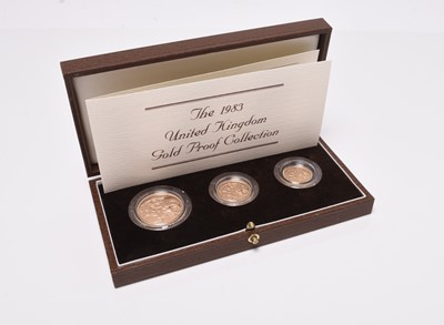 Lot 185 - United Kingdom 1983 gold proof collection comprising £2 sovereign and half sovereign