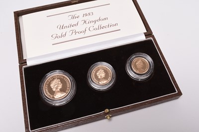 Lot 185 - United Kingdom 1983 gold proof collection comprising £2 sovereign and half sovereign
