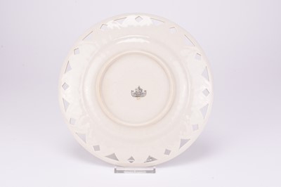 Lot 41 - A set of eleven Belleek 'Greek' dessert plates, 2nd period, circa 1891-1926