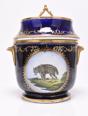 Lot 77 - John Rose Coalport 'Animal Service' dessert ice or fruit cooler, circa 1800-05