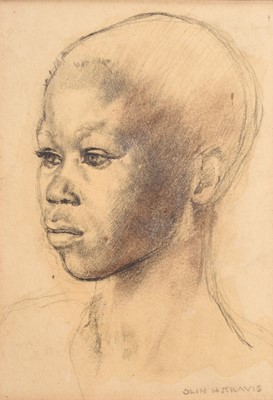 Lot 174 - Olin Herman Travis (American 1888-1975) Study of a Young Boy