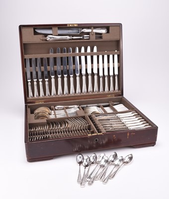 Lot 63 - A cased canteen of Mappin & Webb silver plated cutlery