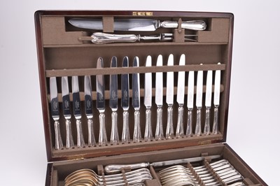 Lot 63 - A cased canteen of Mappin & Webb silver plated cutlery