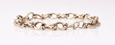 Lot 185 - A 9ct gold circular link bracelet