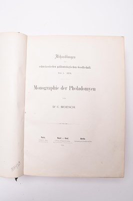 Lot 22 - SOCIETE PALEONTOLOGIQUE SUISSE, 4to, vols I-X bound in 5 (5) (box)