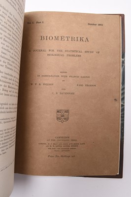 Lot 23 - BIOMETRIKA. A Journal for the Statistical Study of Biological Problems (5) (box)