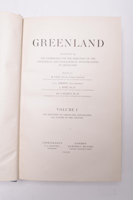 Lot 26 - VAHL, M, editor, Greenland, 3 vols, Copenhagen & London, 1928-29 (3)
