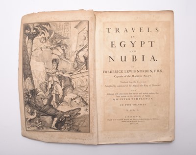 Lot 28 - NORDEN, Frederick Lewis, Captain of the Danish Navy, Travels in Egypt and Nubia. folio, 1757 (2)