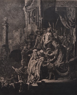 Lot 263 - After Rembrandt Hermensz van Rijn (Dutch 1606-1699) Christ Before Pilate