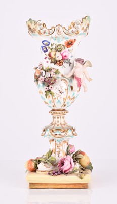 Lot 99 - Coalport Coalbrookdale vase, circa 1820-30