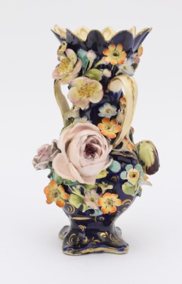 Lot 39 - Coalport Coalbrookdale vase, circa 1830-40