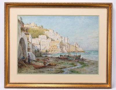 Lot 320 - Tom Clough (1867-1943) Amalfi Coast, Italy