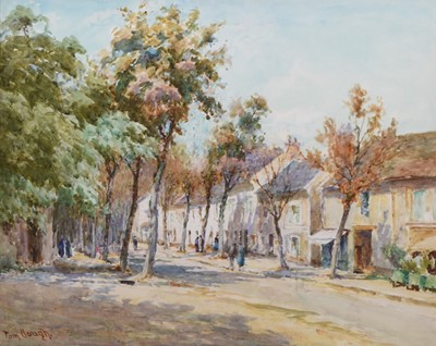 Lot 321 - Tom Clough (1867-1943) Rue La Gare, Normandy