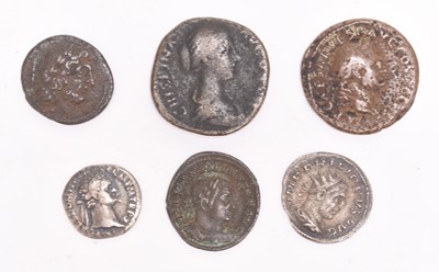 Lot 319 - Five roman coins comprising