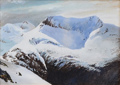 Lot 323 - Donal Lindsay Clegg (1911-1994) Winter above Glencoe