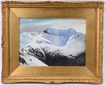 Lot 323 - Donal Lindsay Clegg (1911-1994) Winter above Glencoe
