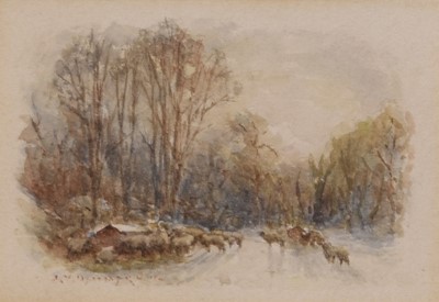 Lot 615 - Frederick William Fairholt (c.1813-1866) Roman Wall at Housesteads and The Court House in Carlisle