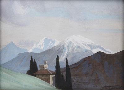 Lot 691 - Frank Salisbury (1874-1962) A Pair of Dolomite Landscapes