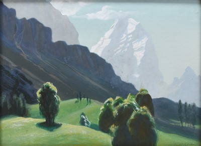 Lot 691 - Frank Salisbury (1874-1962) A Pair of Dolomite Landscapes