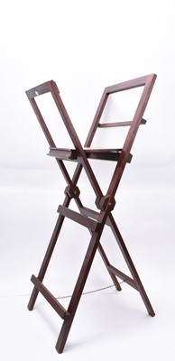 Lot 531 - A pair of mahogany folding folio stands, late 20th century