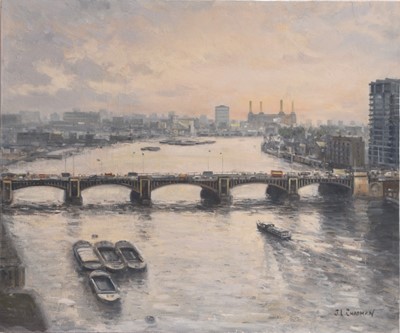 Lot 140 - John L Chapman (b.1946) Vauxhall Bridge, London