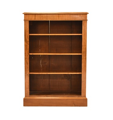 Lot 204 - A 19th century mahogany open bookcase