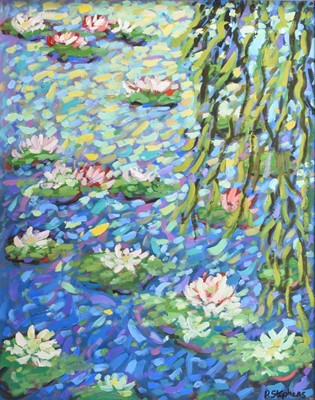 Lot 163 - Paul Stephens (b. 1957), Water Lilies