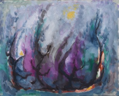 Lot 51 - Akos Biro (1911-2002) Abstract Landscape